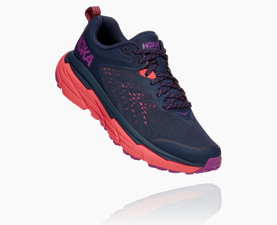 Hoka Australia One One Challenger ATR 6 - Womens Trail Shoes Navy - BSZAJ-2350